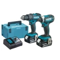 Makita 18V Cordless Power Tool Kit 5Ah Battery Capacity, Impact Driver & Combi Drill DLX2131TJ