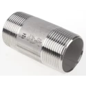 RS PRO Stainless Steel Pipe Fitting Straight Circular Nipple Male Threaded 1-1/4 in x Male Threaded 1-1/4 in 499-3271