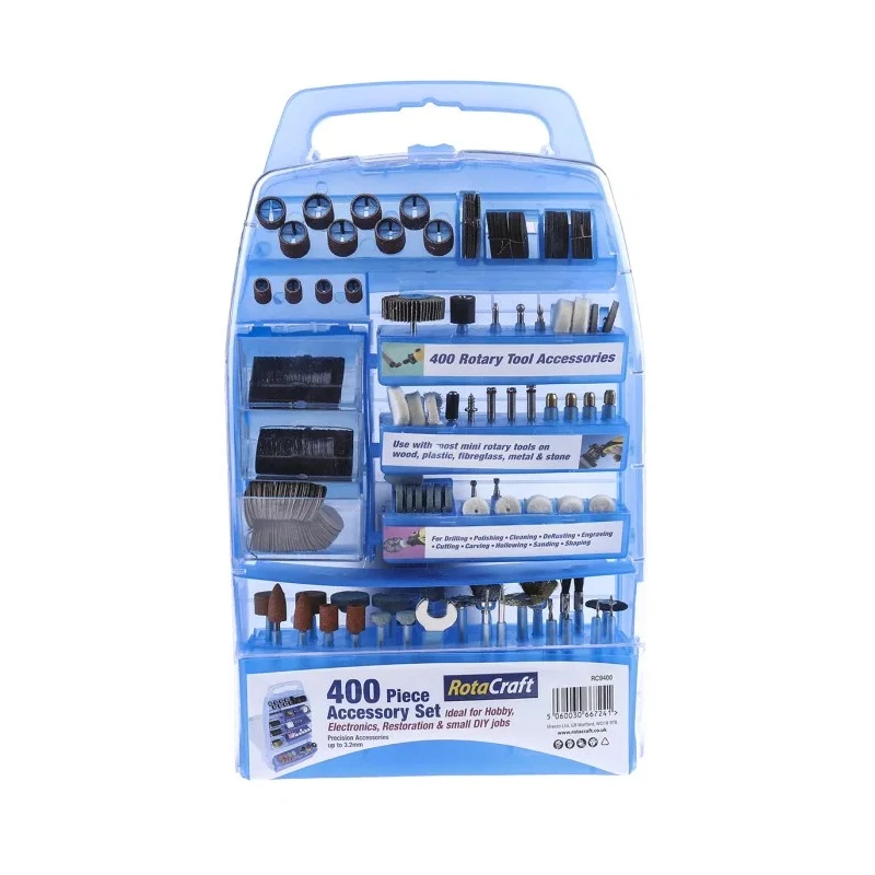 RS PRO 400-Piece Multitool Accessory Kit for Use with Dremel Tools, Shafts 2.3 mm & 3.2 mm 499-9134