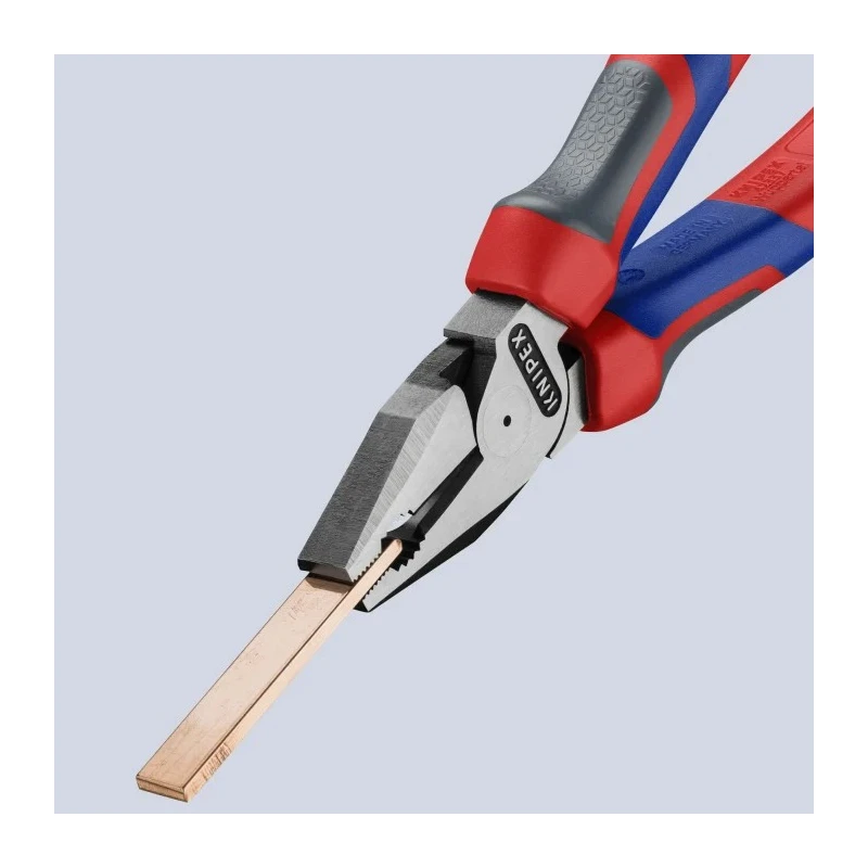 Knipex High Leverage 1-Piece Combination Plier 180mm Overall with Dual Component Handle 02 02 180