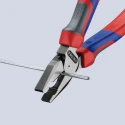 Knipex High Leverage 1-Piece Combination Plier 180mm Overall with Dual Component Handle 02 02 180
