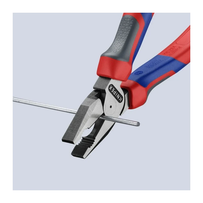 Knipex High Leverage 1-Piece Combination Plier 180mm Overall with Dual Component Handle 02 02 180