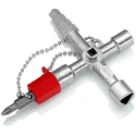 Knipex Die Cast Zinc 10-way Control Cabinet Key 00 11 04