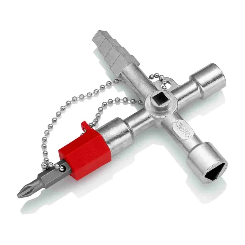 Knipex Die Cast Zinc 10-way Control Cabinet Key 00 11 04