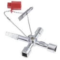 Knipex Die Cast Zinc 10-way Control Cabinet Key 00 11 04