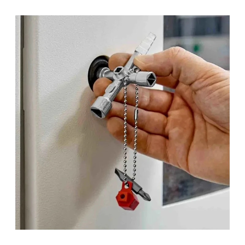 Knipex Die Cast Zinc 10-way Control Cabinet Key 00 11 04