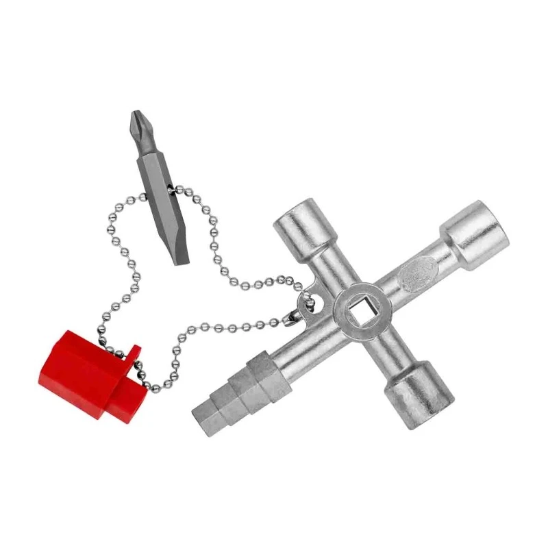 Knipex Die Cast Zinc 10-way Control Cabinet Key 00 11 04