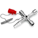 Knipex Die Cast Zinc 10-way Control Cabinet Key 00 11 04