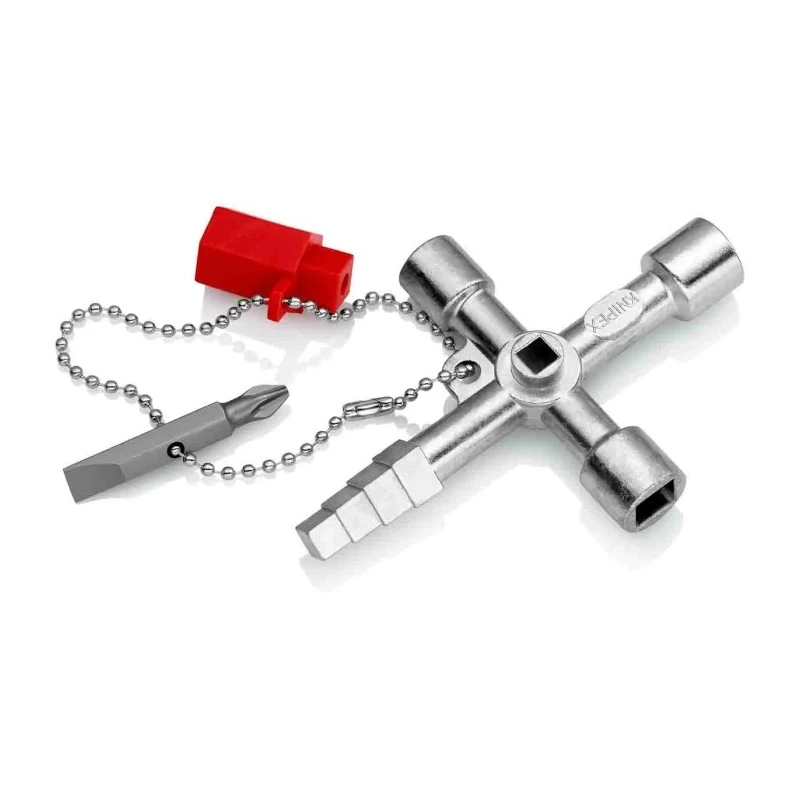 Knipex Die Cast Zinc 10-way Control Cabinet Key 00 11 04