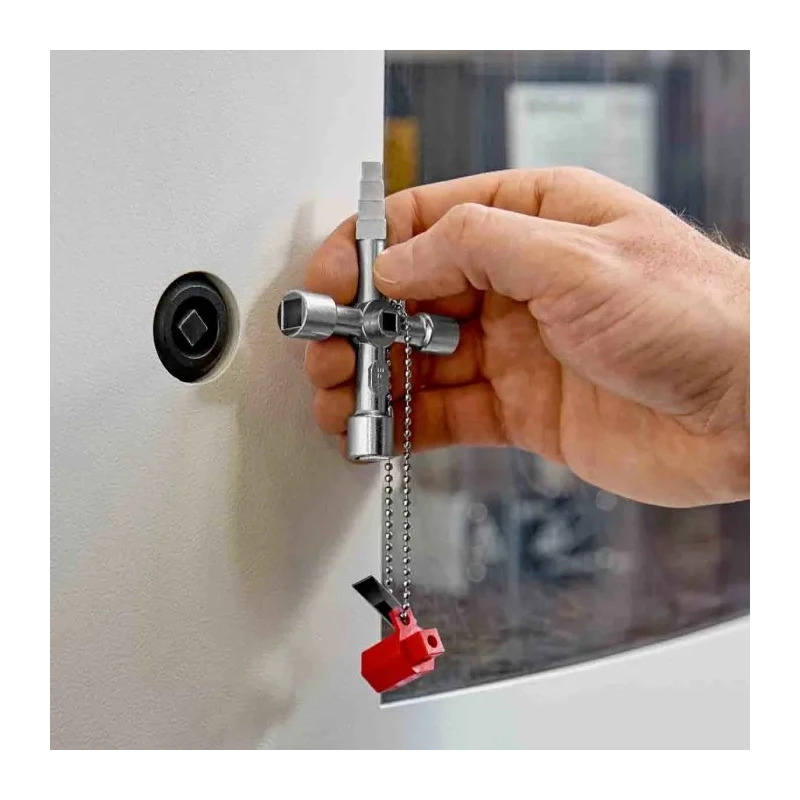 Knipex Die Cast Zinc 10-way Control Cabinet Key 00 11 04