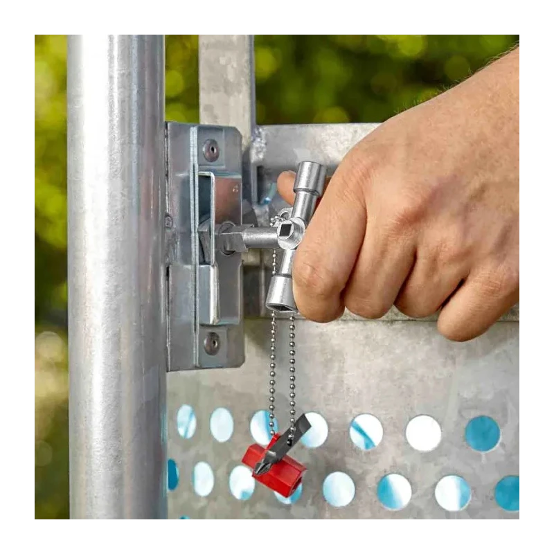 Knipex Die Cast Zinc 10-way Control Cabinet Key 00 11 04