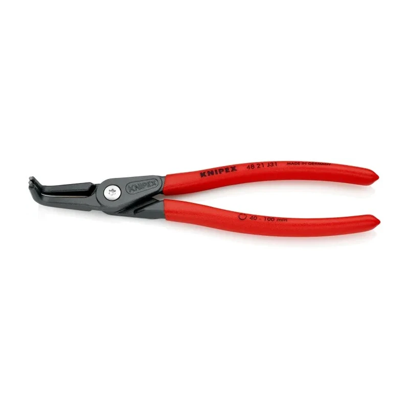 Knipex 1-Piece Circlip Plier 210mm Overall Length Chrome Vanadium Steel 40 to 100 mm Circlip Size Range 48 21 J31