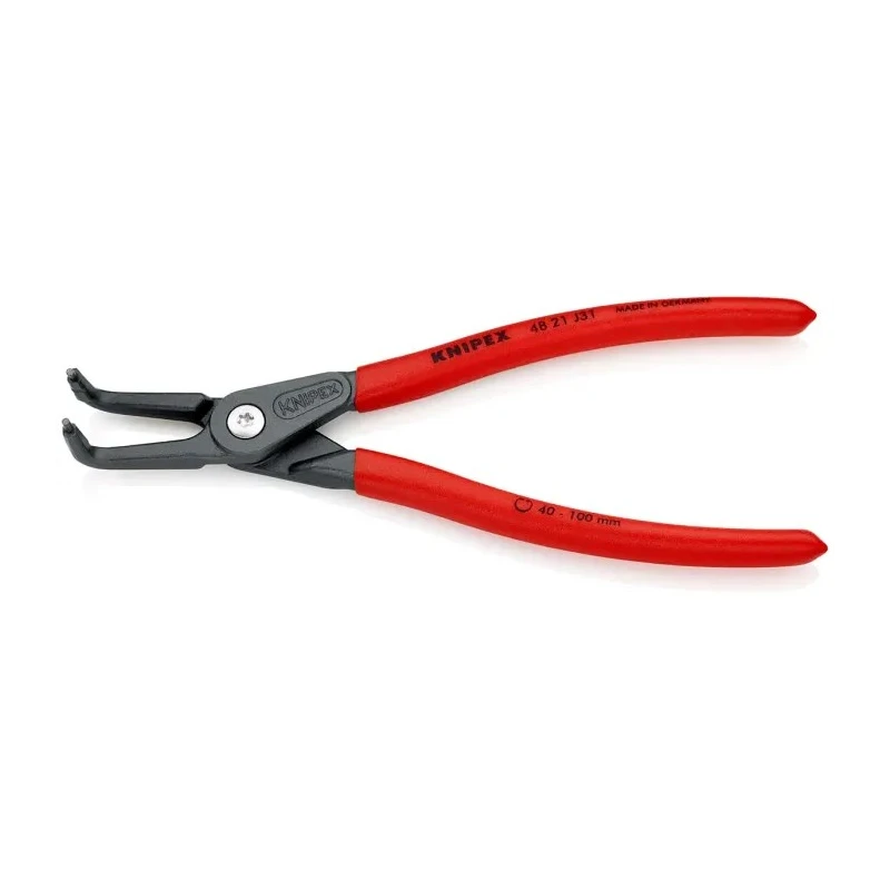 Knipex 1-Piece Circlip Plier 210mm Overall Length Chrome Vanadium Steel 40 to 100 mm Circlip Size Range 48 21 J31