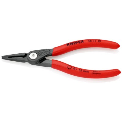 Knipex 1-Piece Circlip Plier, Inner Ring 8 to 13 mm, Plastic Coated Non-Slip Handle, Electric Steel Chrome Vanadium 48 11 J0