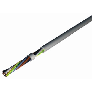 RS PRO 2 Core Power Cable Grey 1mm² Polyvinyl Chloride Jacket 70°C 300/500V 50 m 201-0546