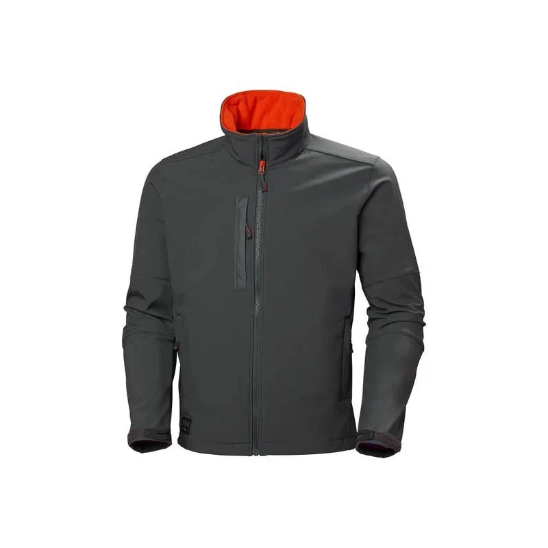 Helly Hansen Kensington Water Resistant Black Softshell Jacket Zipper Large 74231_970-L