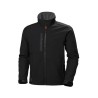 Helly Hansen Water Resistant Softshell Jacket Black, Size XL Kensington Series 74231_990-XL