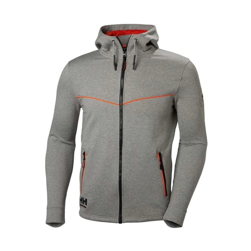 Helly Hansen Chelsea Evolution Grey Polartec Unisex Zip Hoodie 79197_930-S