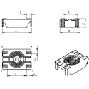 Wurth Elektronik WE-SL1 Surface Mount Common Mode Line Filter with Ferrite Core 330μH Sectional Winding ±50 % 300mA 744212331
