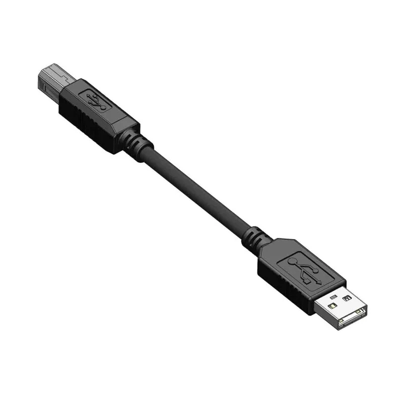 RS PRO IC Socket USB Cable Male USB Type A to Male USB B USB 2.0 Black 3m 201-2477