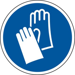 RS PRO Vinyl Floor Graphic Mandatory Safety Sign 200mm x 200mm, Vinyl, Self-Adhesive, ISO EN 7010 Compliant 201-3349