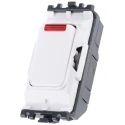 MK Electric 1 Way White 20A Switch Insert Module Grid Plus Series K4896N WHI