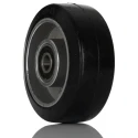 RS PRO Black Rubber Trolley Wheel 100mm Diameter 40mm Width Aluminium Hub Ball Bearing 160kg Load Capacity 201-2768