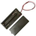 Aiko Denshi AAA Battery Holder with Coil Spring Termination, 2 Cells, ABS Body SBH-421-1AS