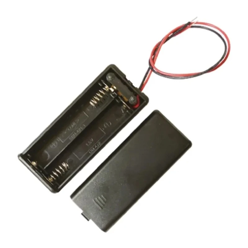 Aiko Denshi AAA Battery Holder with Coil Spring Termination, 2 Cells, ABS Body SBH-421-1AS