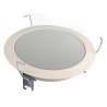 Visaton 6W 100V Line White Ceiling Speaker 218mm Diameter, 20 kHz Frequency Response DL 18/1 100 V (RAL 9010)