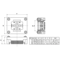Yamaichi 0.5 mm Pitch 100 Way QFP Surface Prototyping IC Socket IC149-100-025-B5