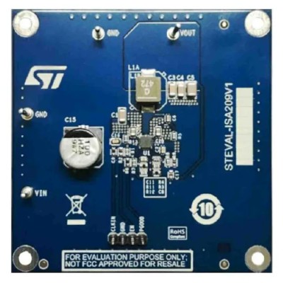 STMicroelectronics 3 A synchronous step-down switching regulator evaluation board based on the L6983NQTR STEVAL-ISA209V1