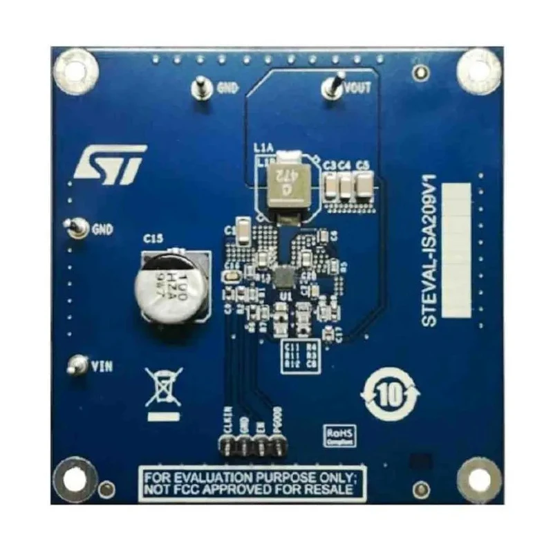 STMicroelectronics 3 A synchronous step-down switching regulator evaluation board based on the L6983NQTR STEVAL-ISA209V1