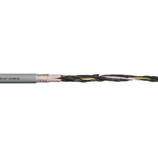 Igus Chainflex CF140.UL Screened Control Cable, 3 Cores 1mm² 17 AWG, Thermoplastic Elastomer Sheath, 10 m CF140.10.03.UL