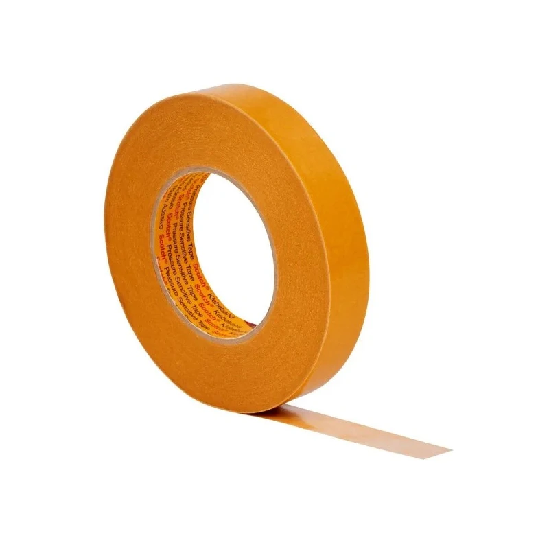 3M Double Sided Paper Tape Beige, Acrylic Adhesive, Paper Backing, 25mm x 50m, 8N/cm Adhesion, Model 9084 25MMX50M