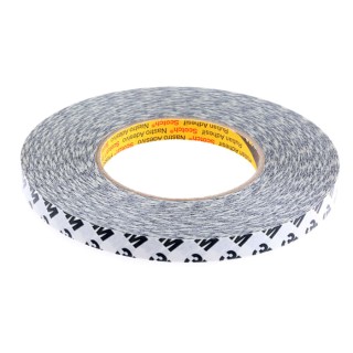 3M Translucent Double Sided Paper Tape 12mm x 50m, Acrylic Adhesive, 16N/cm, Paper Backing, Model 9086 12MMX50M