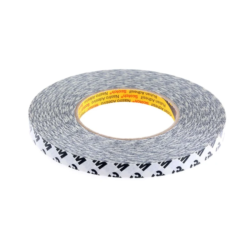 3M Translucent Double Sided Paper Tape 12mm x 50m, Acrylic Adhesive, 16N/cm, Paper Backing, Model 9086 12MMX50M