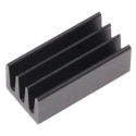 Fischer Elektronik Universal Rectangular Aluminium Heatsink Black Anodised 63K/W 4.8 mm x 13 mm x 6.3 mm ICKSMDA13