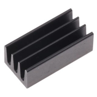 Fischer Elektronik Universal Rectangular Aluminium Heatsink Black Anodised 63K/W 4.8 mm x 13 mm x 6.3 mm ICKSMDA13