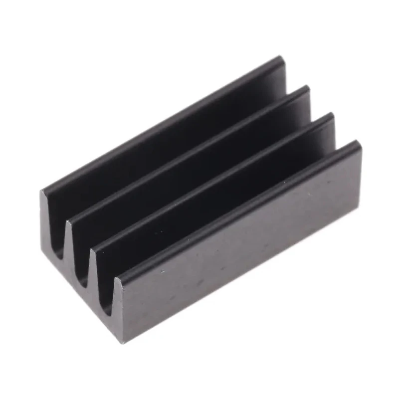 Fischer Elektronik Universal Rectangular Aluminium Heatsink Black Anodised 63K/W 4.8 mm x 13 mm x 6.3 mm ICKSMDA13