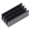 Fischer Elektronik Universal Rectangular Aluminium Heatsink Black Anodised 63K/W 4.8 mm x 13 mm x 6.3 mm ICKSMDA13