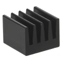 Fischer Elektronik Universal Rectangular Aluminium Black Anodised Heatsink 74K/W Thermal Resistance 6 mm Height 8 ICKSMDF8SA