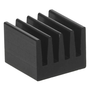 Fischer Elektronik Universal Rectangular Aluminium Black Anodised Heatsink 74K/W Thermal Resistance 6 mm Height 8 ICKSMDF8SA