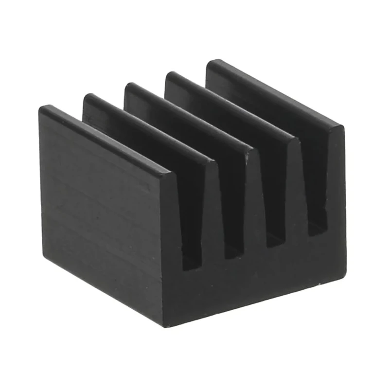 Fischer Elektronik Universal Rectangular Aluminium Black Anodised Heatsink 74K/W Thermal Resistance 6 mm Height 8 ICKSMDF8SA