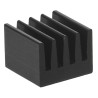 Fischer Elektronik Universal Rectangular Aluminium Black Anodised Heatsink 74K/W Thermal Resistance 6 mm Height 8 ICKSMDF8SA