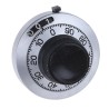 Vishay 46 mm Diameter Chrome Satin Dial Potentiometer Knob for 6.35 mm Circular Shaft 25A11B10