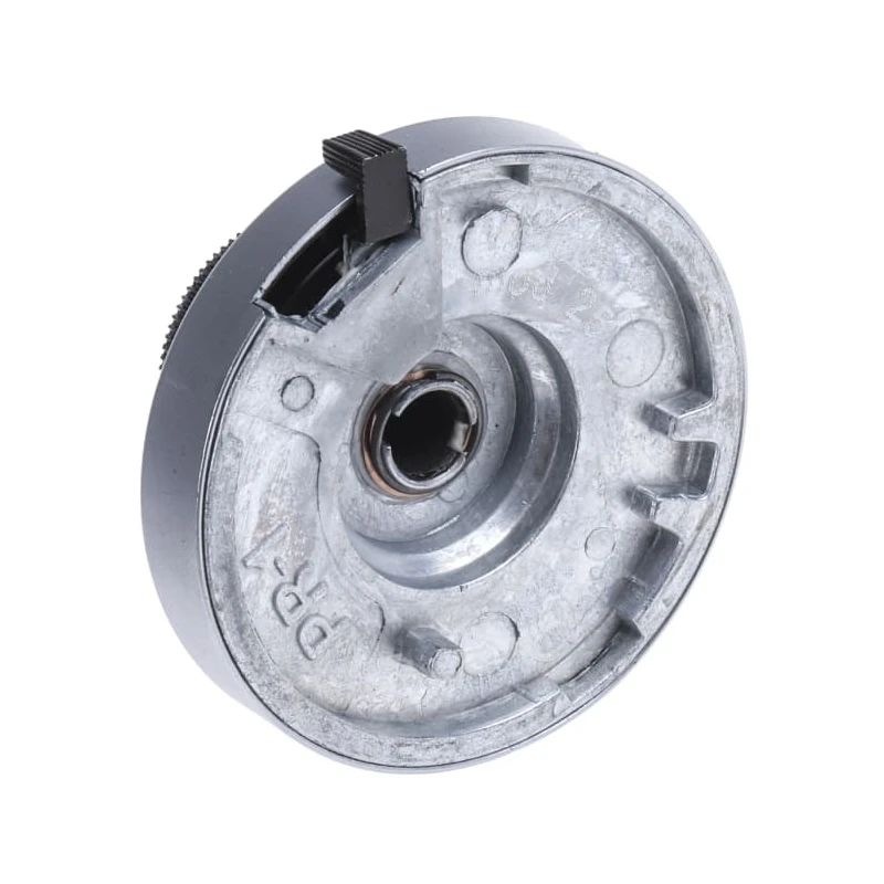 Vishay 46 mm Diameter Chrome Satin Dial Potentiometer Knob for 6.35 mm Circular Shaft 25A11B10