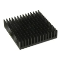 Fischer Elektronik Heatsink Universal Square Aluminium Black Anodised 8K/W Thermal Resistance 12.3 mm Height ICKPGA20X20X12