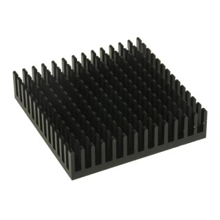 Fischer Elektronik Heatsink Universal Square Aluminium Black Anodised 8K/W Thermal Resistance 12.3 mm Height ICKPGA20X20X12
