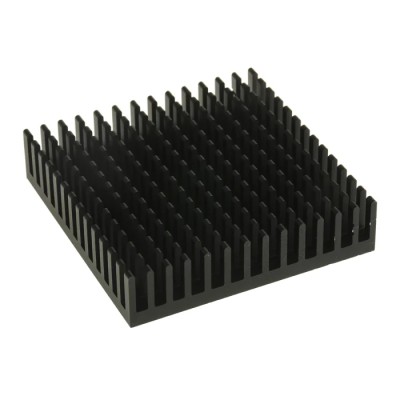 Fischer Elektronik Heatsink Universal Square Aluminium Black Anodised 8K/W Thermal Resistance 12.3 mm Height ICKPGA20X20X12